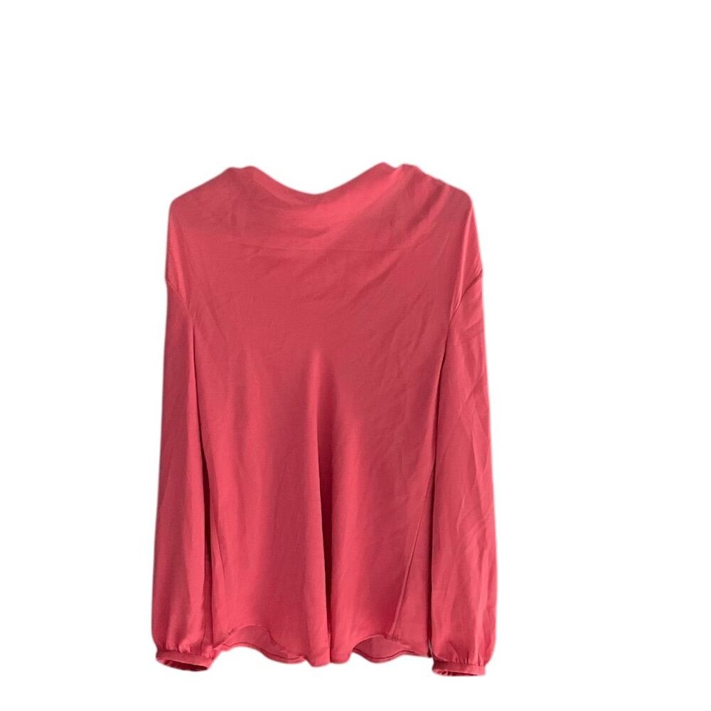 Lands' End Women's Long Sleeve‎ Boat Neck Blouse Pink Size 14